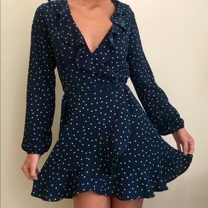 Polka dot Wrap dress